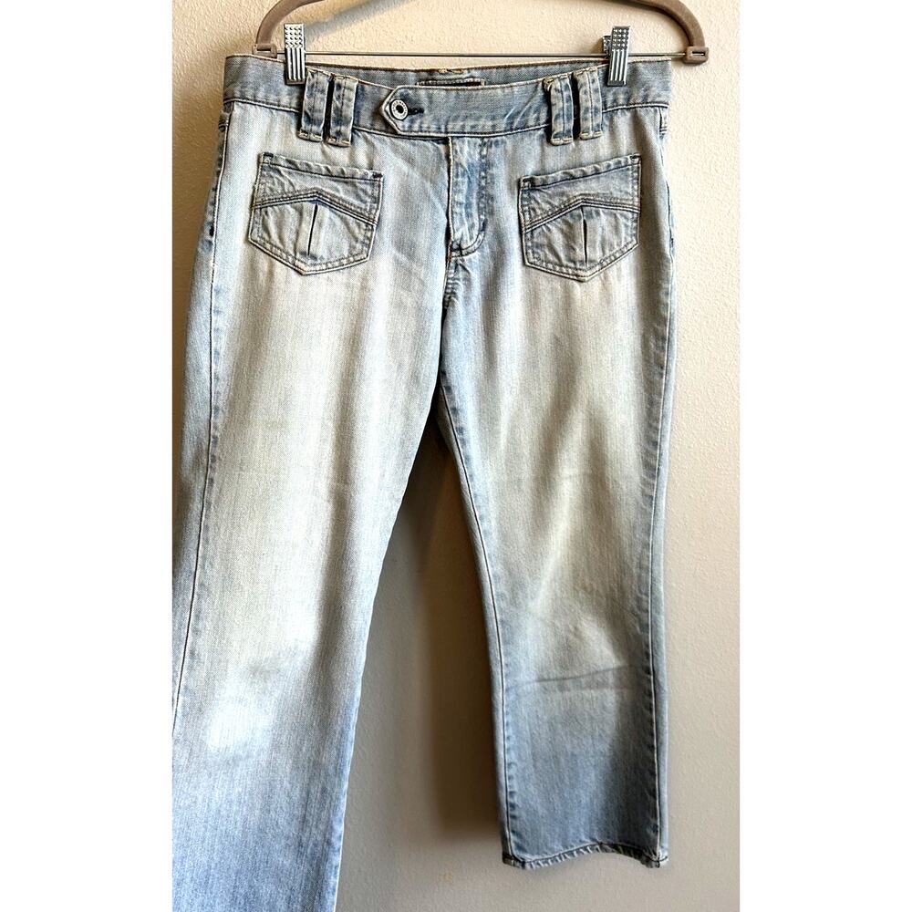 VTG Y2K Old Navy Low Rise Jeans Women 8 Loose Fit Light fade wide festival